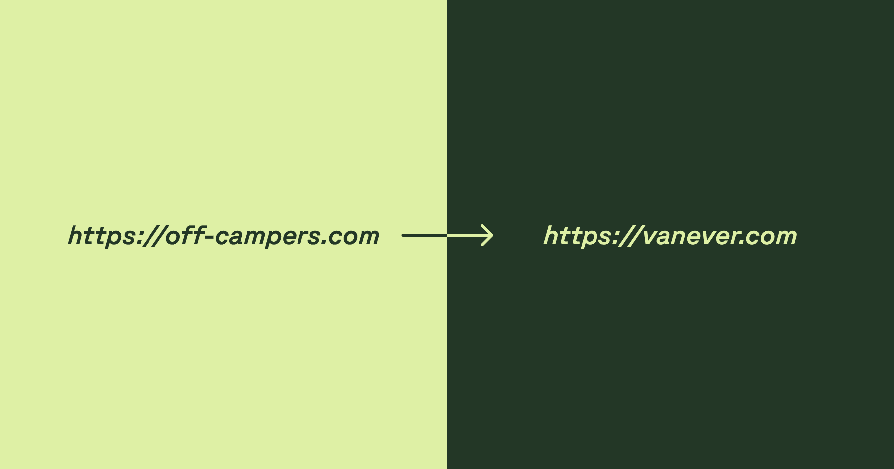 Cover image for "Redirecting off-campers.com to vanever.com"